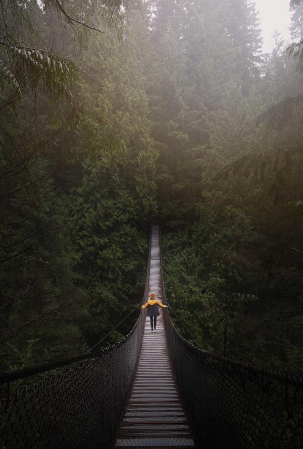 walking in a bridge